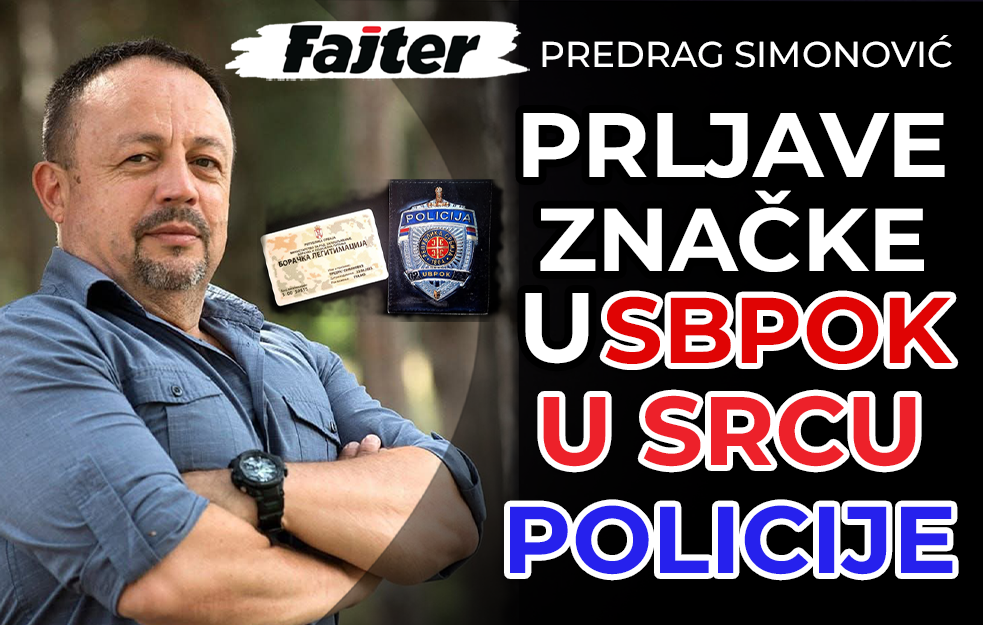 MAJOR PREDRAG SIMONOVIĆ: PRLJAVE ZNAČKE I U SBPOK U SRCU NAŠE POLICIJE (VIDEO)